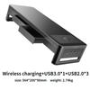 Monitor Stand Riser USB3.0 Hub Support Data Transfer and Wireless Charging with Drawer Storage Box Desk Organizer for Laptop PC