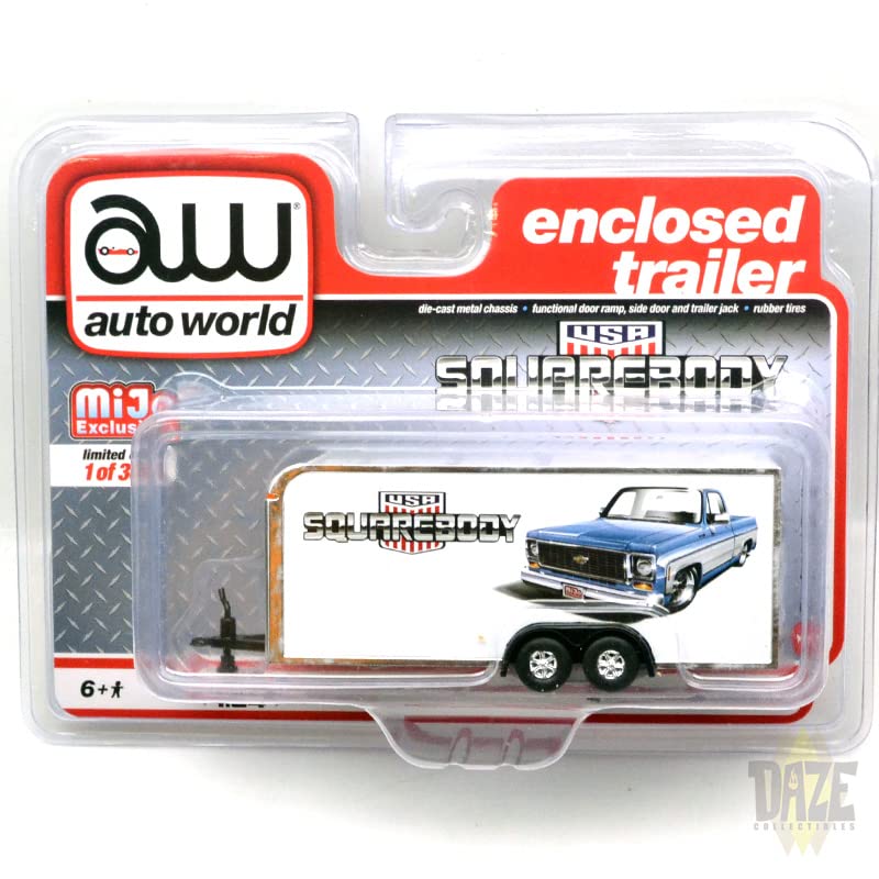 Auto World Масштаб 1:64 «MIJO Exclusive - Закрытый прицеп - Квадратный кузов США»