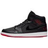New 1 Mid Black University Red BQ6578-001