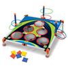 Juego de Tablero de Círculo de Lanzamiento de Cornhole Portátil con Anillo de Montaje Fácil Montaje Divertido Interactivo para Niños Adultos Juego de Lanzamiento al Aire Libre para Jardín Juguete