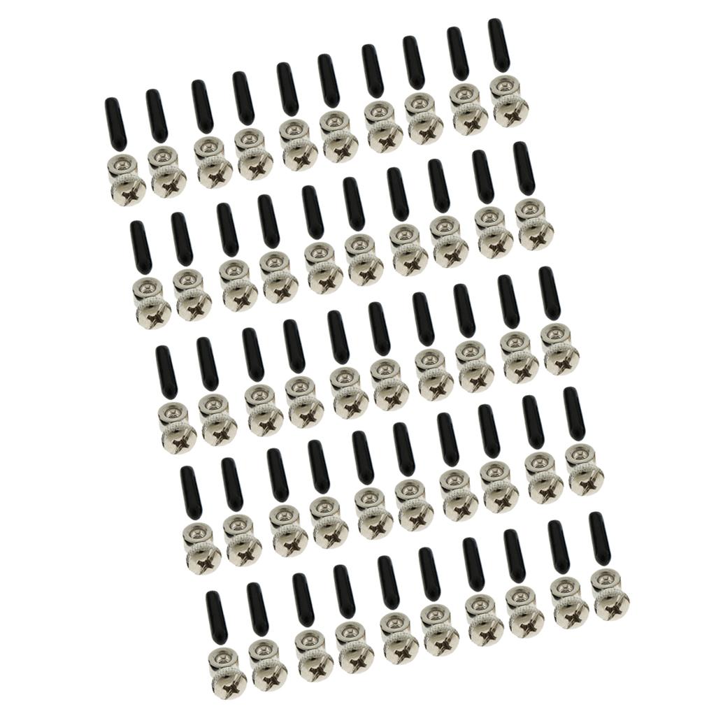 25 Pair Cable Screw End Cap Cover Hardware for Skipping Rope