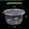 Transparent Thickened Disposable Plastic Bowl - Round, No Lid, Heat-Resistant for Home and Commercial Use