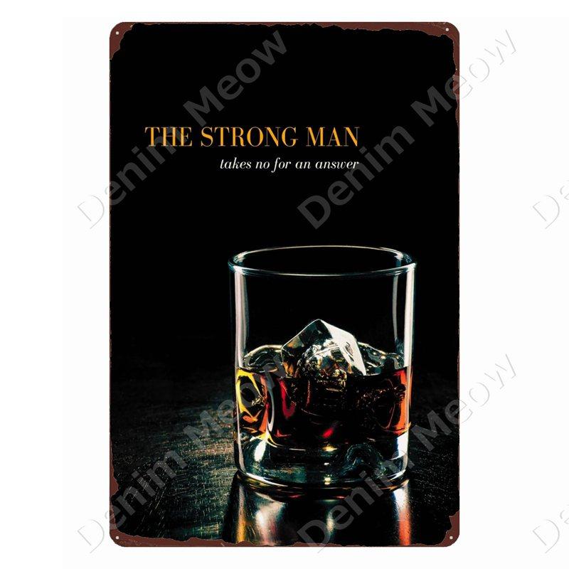 Whisky Märke Vintage Metallskyltar Man Cave Plåtskyltar After Hours Dekor för Bar Pub Klubb Alkohol Vodka Väggdekoration ZSS103