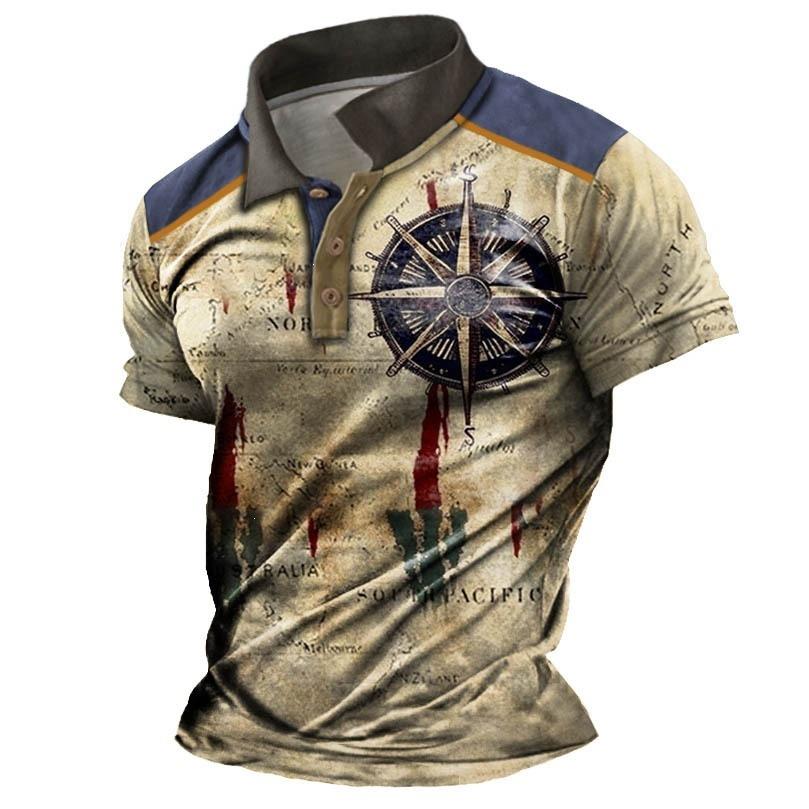 Polo casual sportif rétro tendance pour homme à manches courtes 2026