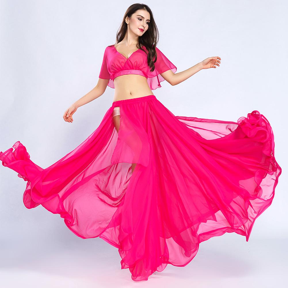 Women's Belly Dance Skirt Large Skirt Swing Summer New Style Sexy Eastern Dance Long Dress Beginner Friendly Royal Smeela
