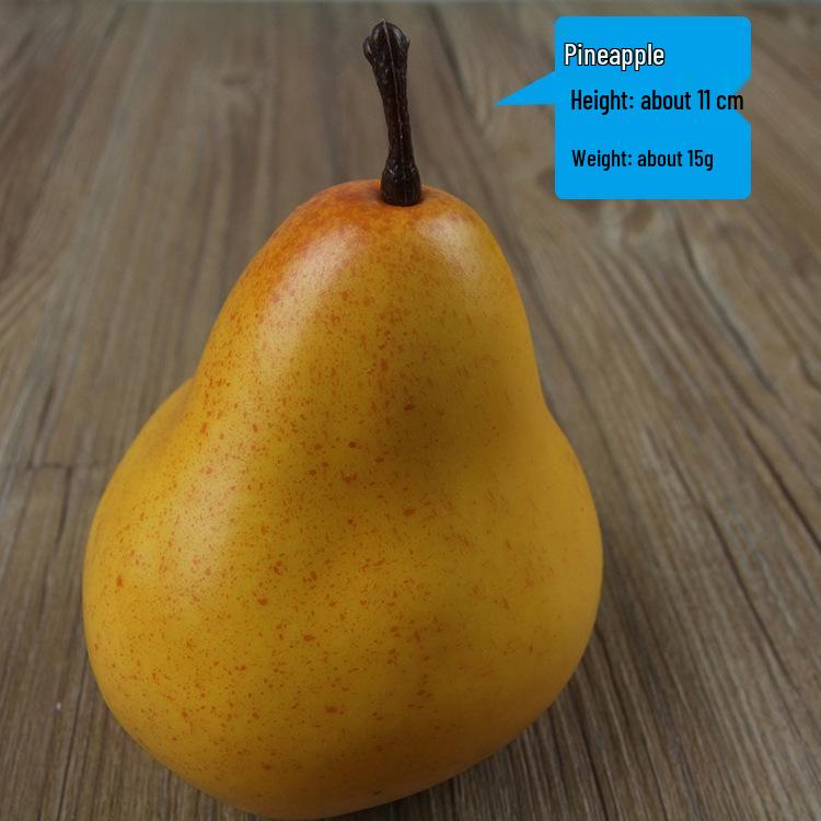 Simulated Fruit & Vegetable Props: Snow Pear, Banana, Grape, Orange for Cabinet Decor