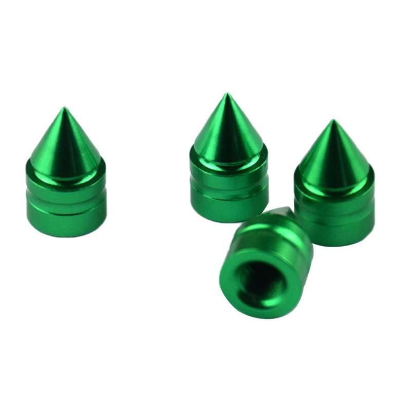 4 Stück Autoreifen-Ventilschaftkappen Spike Bolt-in Aluminium Diebstahlsichere Ventilkappen Fahrrad-Rad-Reifenventile Motorrad-Reifenschaft-Luftkappe
