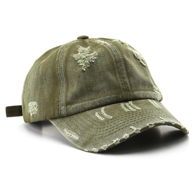 Women Outdoor Travel Baseball Cap Vintage Unisex Male Sports Hat Ripped Distressed Snapback Hat Adjustable Trucker Caps Tl001