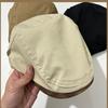 Leather Brim Splicing Retro Forward Hat Women's Spring New Versatile Painter Hat Korean  Fashion Duck Tongue Newsboy Hat