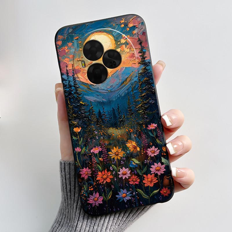 New Soft Black Casing For TCL NxtPaper 60 Ultra Green Cartoon Rabbit Pattern Shockproof Cover For TCL Ion X/TCL Ion V Case