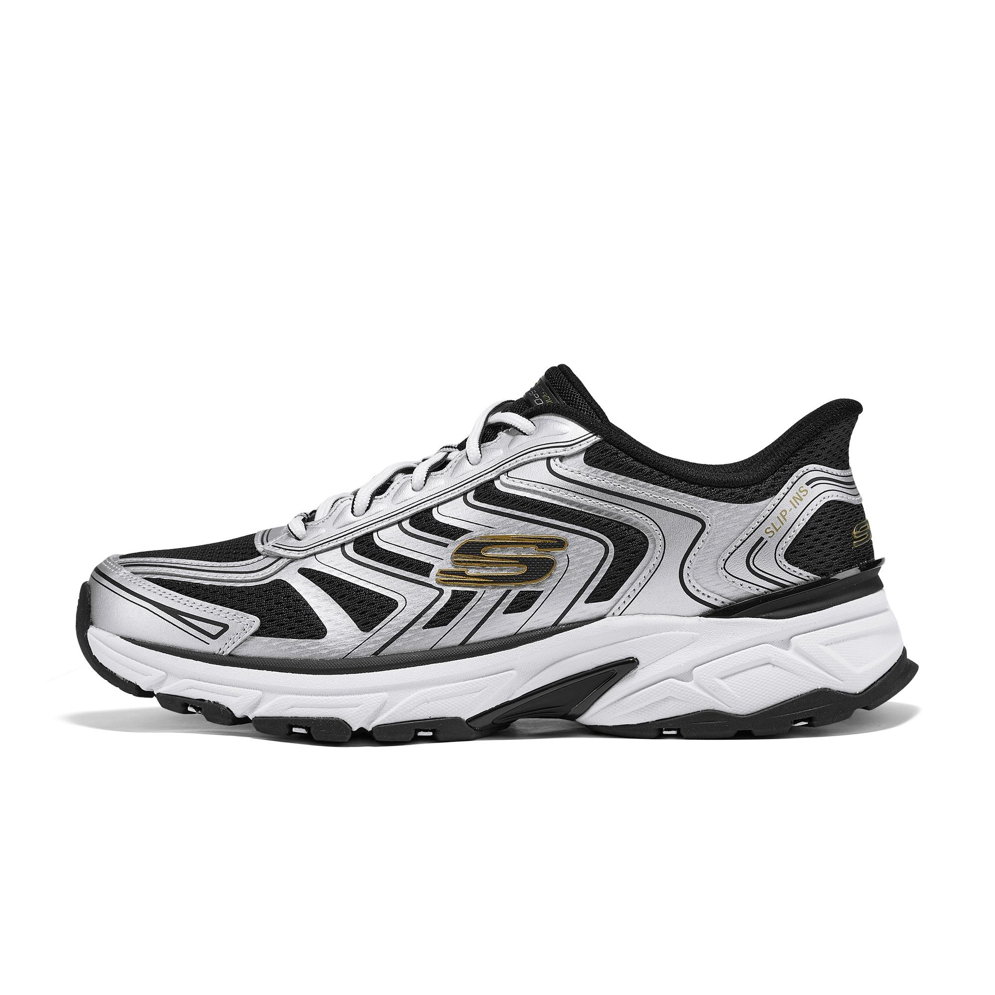 Skechers Stamina Silver Black Men s 233150-SLBK EU 41.5