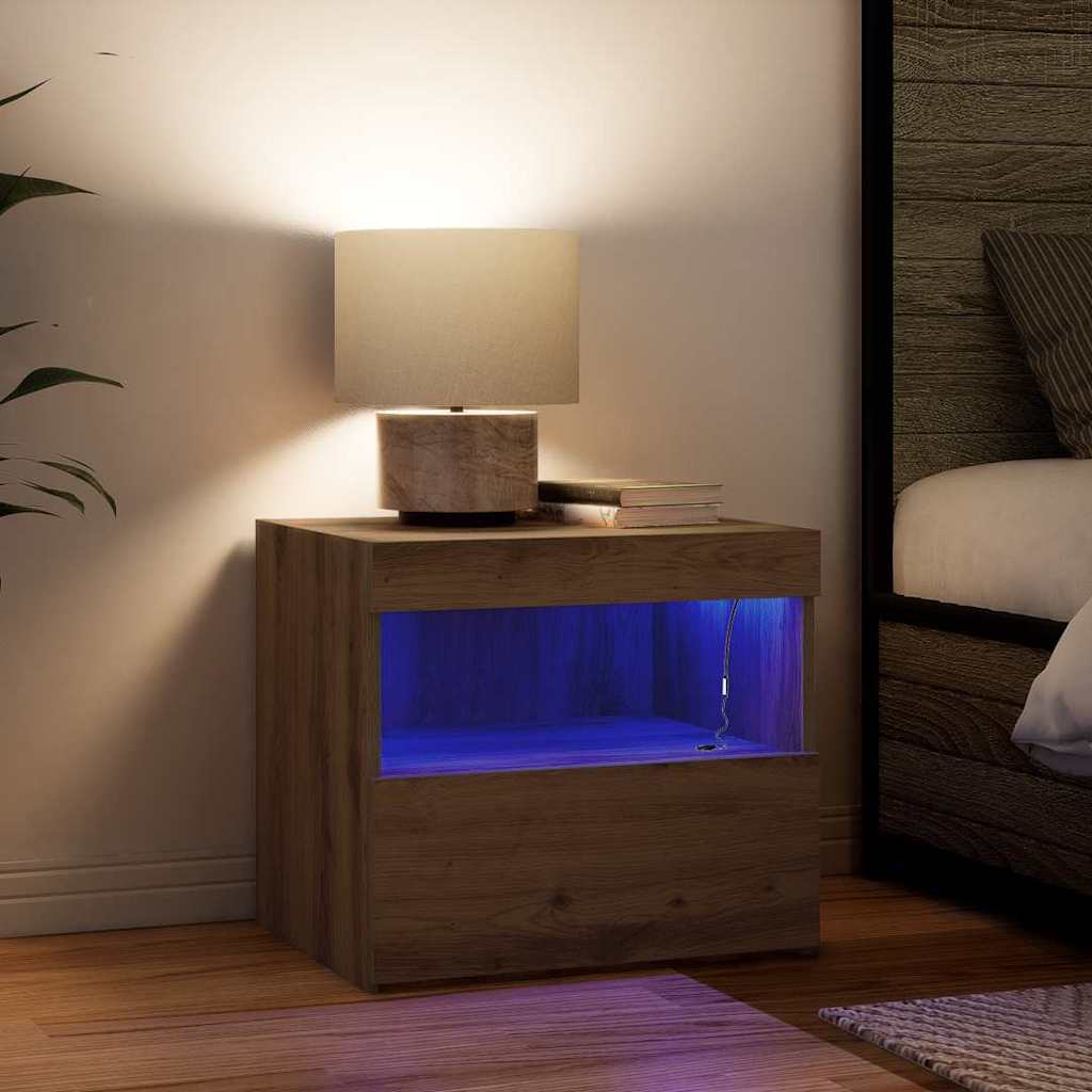 Nightstand Artisan Oak 50 x 40 x 45 cm engineered wood