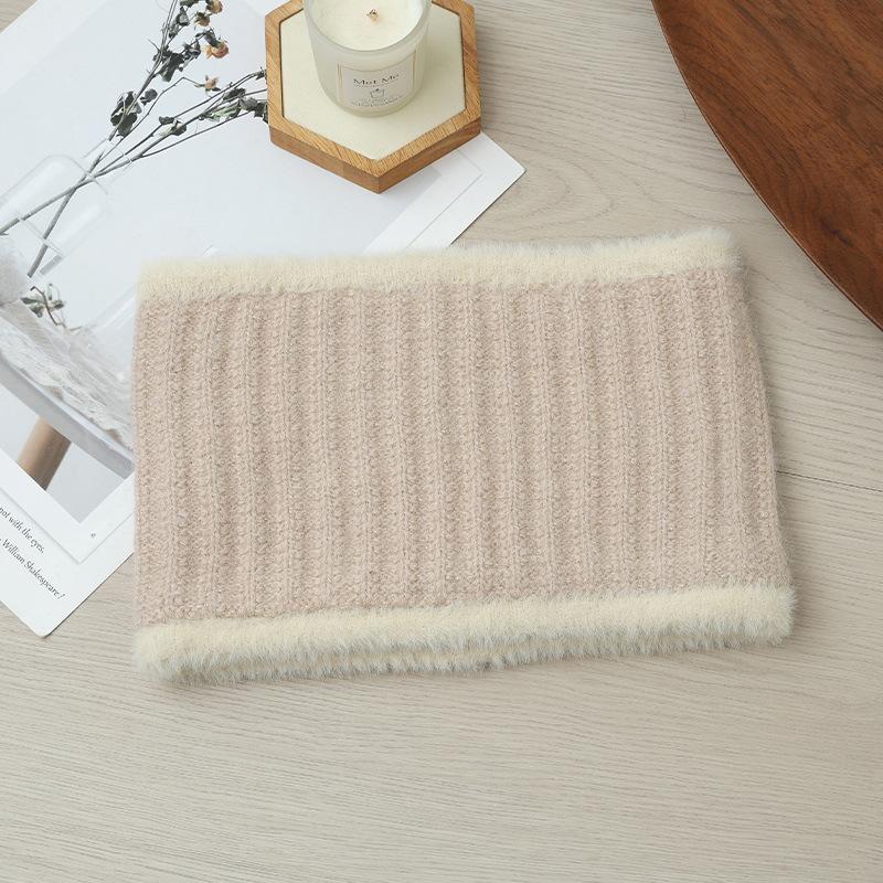 Autumn and Winter Casual Bright Diamond Rabbit Hair Mother Hat Versatile Plus Velvet Thickened Cold Proof Duck Tongue Cap Can Scarf Warm Set New