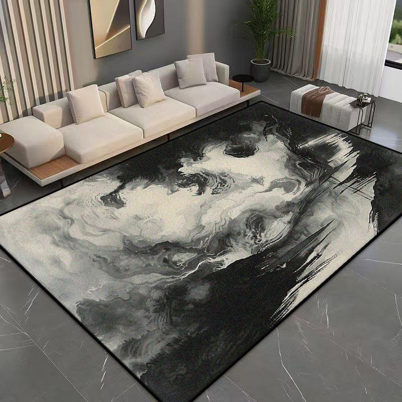 Modern Abstract Flannel Carpet Bedroom Decoration Large Area Rugs Sofa Side Carpets for Living Room Soft Fluffy Lounge Floor Mat