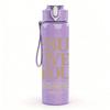 1PC Jesus Loves You Text 750ml Color Plastic Sports Water Bottle Leakproof Flip Straw Lid Suitable for Sports Office Home Use
