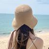 Sweet Fisherman Cap Summer Foldable Sunscreen Hat New Strap Bucket Cap  Women