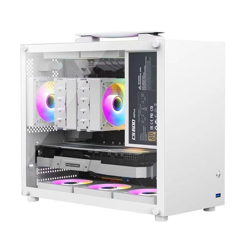 Translation Gaming Computer Case With Grip Handle Cooling Pc Tower For M-Atx/Itx Motherboard Usb3.0 338Mm Graphic Card Length