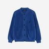 GioSongi Seamless Hairless Collarless Cardigan Blue ZH2KT805BL
