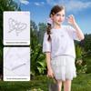 ASK JUNIOR Girls' Summer Printed Short-Sleeve T-Shirt