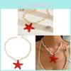 Bohemian Shell Necklace With Ocean Starfish Pendant Handcrafted Summer Jewelry For Women