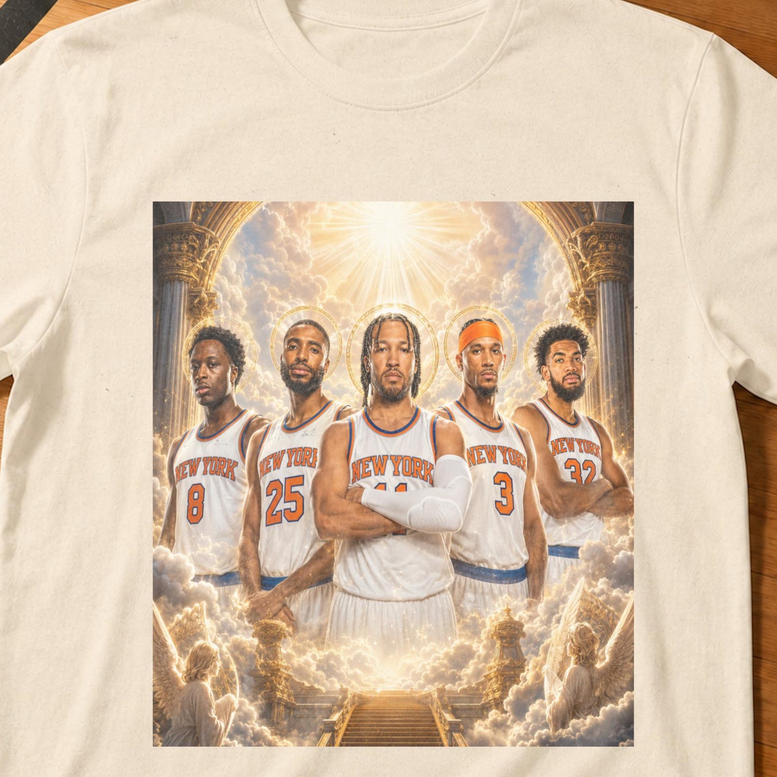 Saints of New York Knicks Jalen Brunson OG Anunoby Bridges Josh Hart Shirt Towns Finals Shirt,NY Hoops Gift,New York Knicks,Nba Finals 3XL