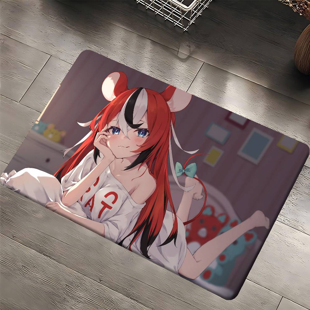 

Гра H-HololiveS H-Hakos Baelz Аніме Килим для коридору Прання Нековзний Килимок для зони дивана та крісел у вітальні Кухонний килимок Килимок для зони 40x60 cm