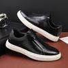 Fashion Men's Skateboard Shoes Sneakers Men Casual Slip-on Leather Shoes Loafers Mens Outdoor Driving Flats WS91