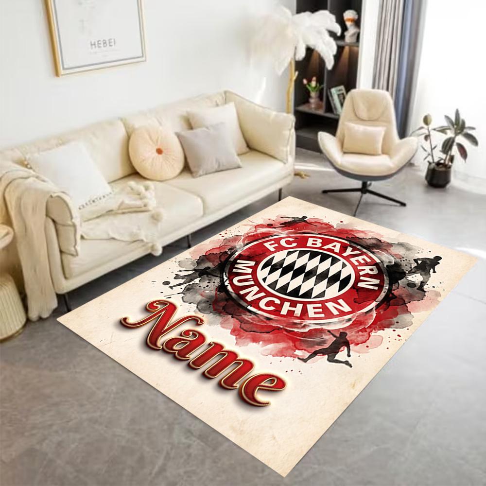 German Football Crest Artwork Floor Rug Office Rug Design for Entryway Playrooms Dining Room Hallway Anti-slip Rug Decorate Offices Gift for Festivals