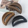 Hollow Shark Clip Fashion Matte Clip Hair Accessories High-end Headdress Korean Version Back Head Disc Hair Grab Clip