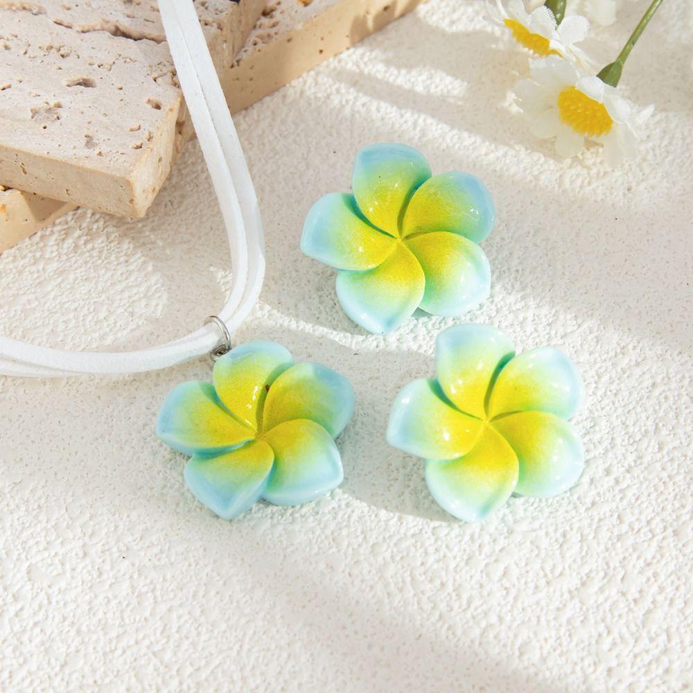 Bohemia Flower Necklaces Earrings Egg Flower Bohemia Style Jewelry  Gift