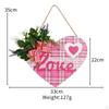 Heart-Shaped Wooden Love Plaque for Valentine's Day Decor