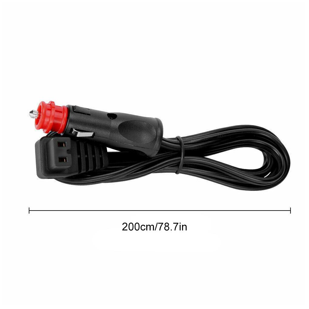 Auto Fridge Power Cable Portable Replacement Universal Professional Repairing 16AWG 12V Electric Cord Line with 15A Fuses