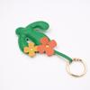 Spring Cactus Leather Pendant: Handbag, Clothing Accessory & Keychain