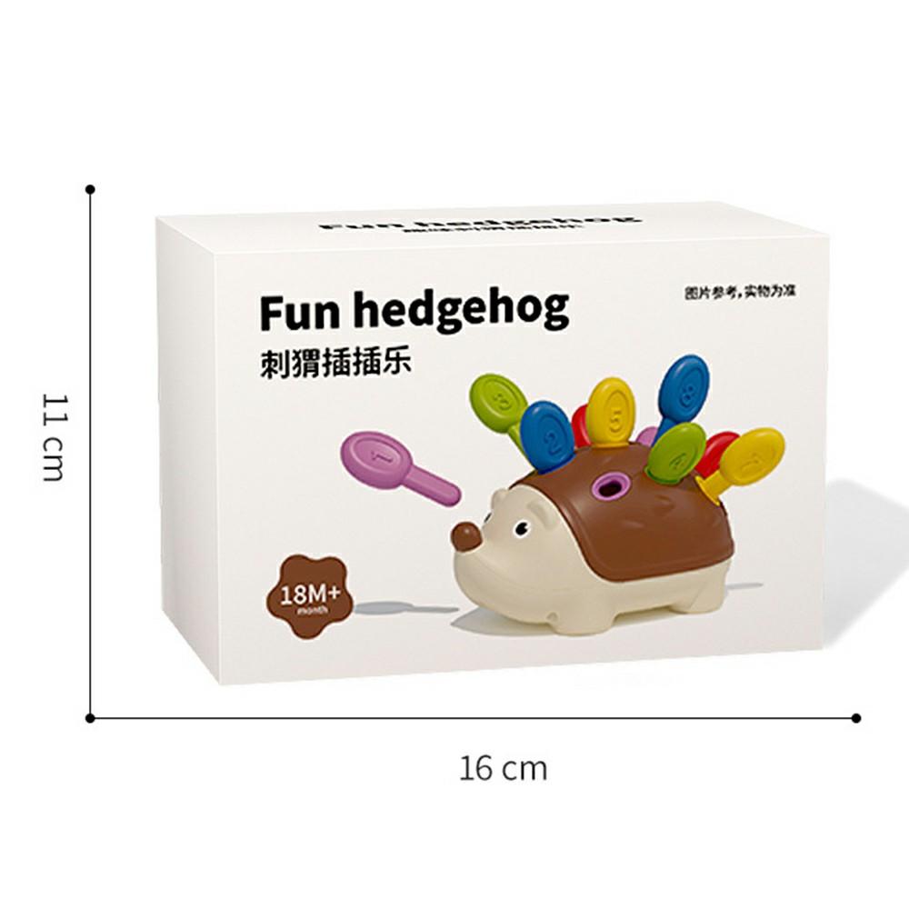 3D Cute Cartoon Hedgehog Puzzle for Toddlers Fine Motor Skills Training Educational Toy