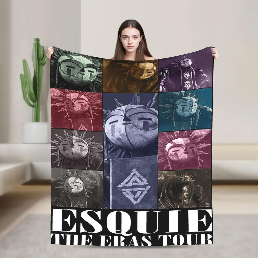 Retro Video Game Clair Obscur Expedition 33 Blankets Flannel Throw Blanket For Outdoor Soft Design Quality Bedspread Gift