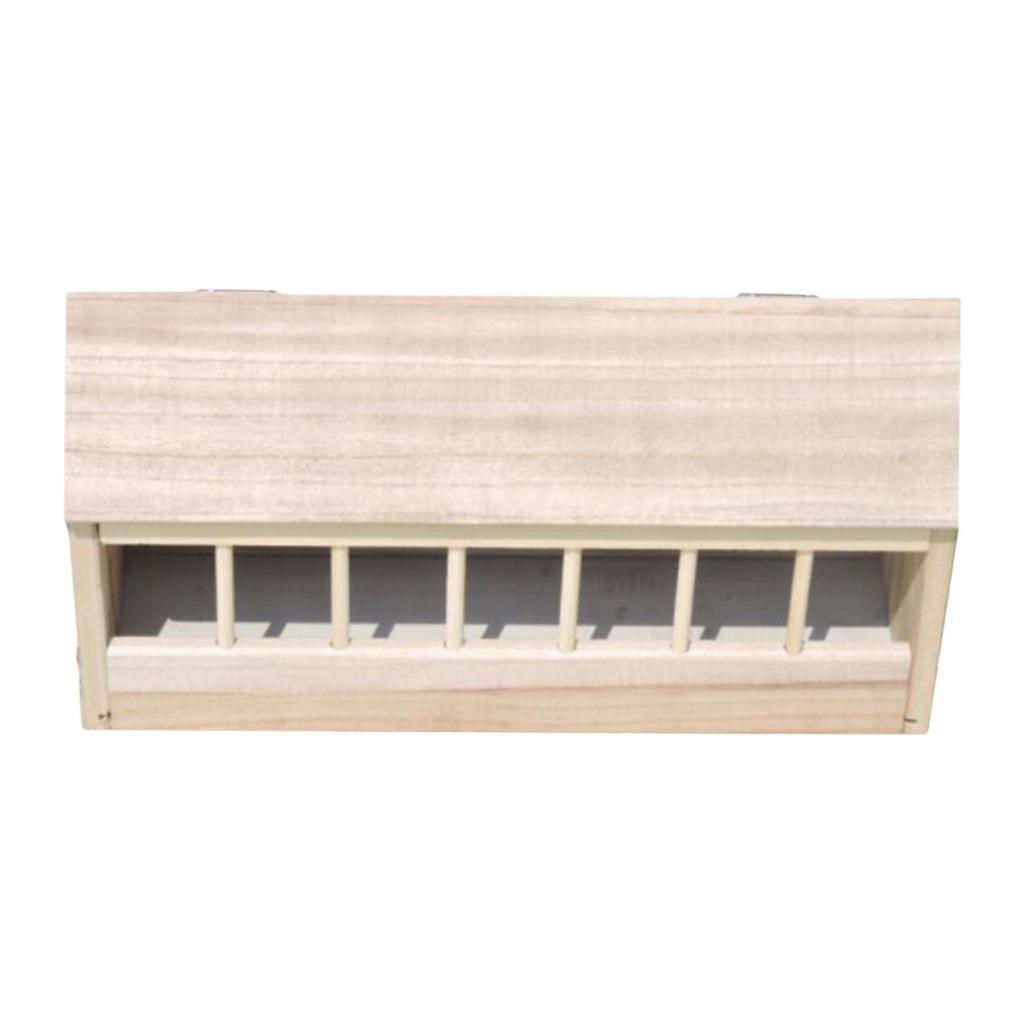Wooden Pigeon Feeder Chicken Supplies Poultry Trough Dish Bird Feeding Bowl for Chicks