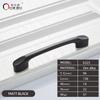 Oukali Klassisch Günstig Zink Küchenschrank Schublade 96mm 128mm 160mm 192mm Mattschwarz Ziehgriffe