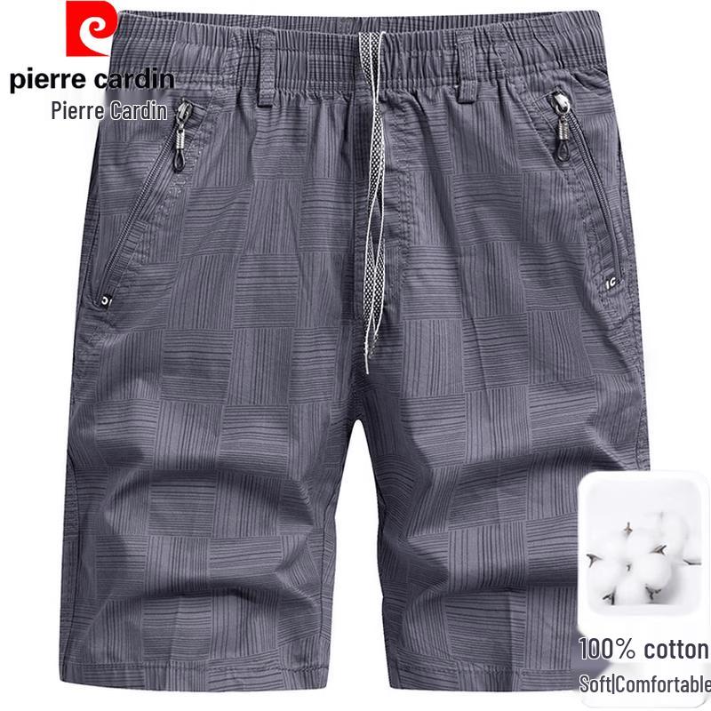 Pierre Cardin Men s Summer 100% Cotton Loose Fit High Waist Shorts 4XL