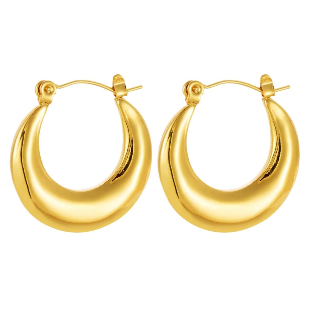 Boucles d'Oreilles en Acier Inoxydable pour Femmes Vintage Luxe Élégant Bijoux en Acier Titane