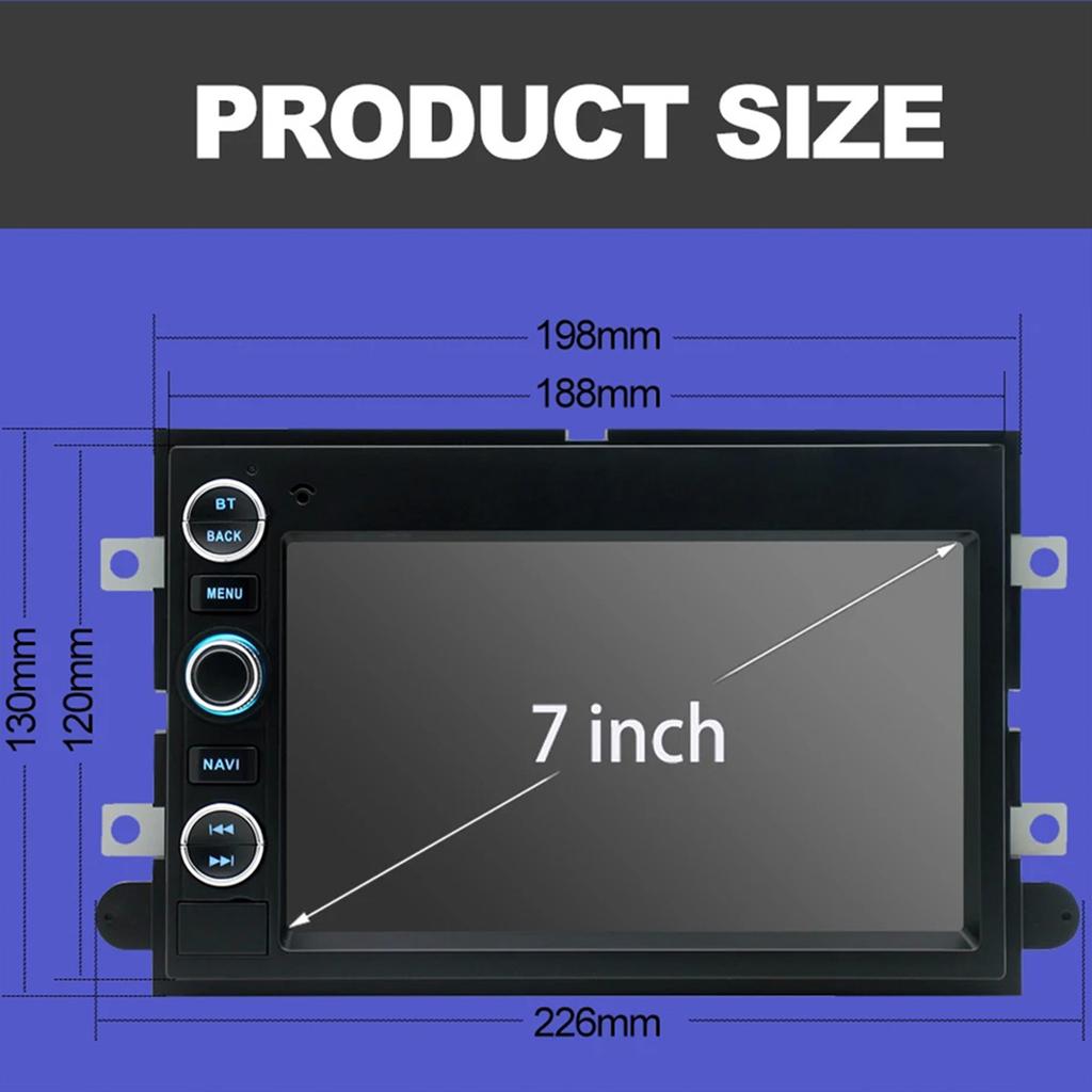 2 Din Android 13 Auto-Multimedia-Player Für Ford F150 F250 F350 Escape Explorer Edge E150 Stereo Mustang Navi GPS Carplay