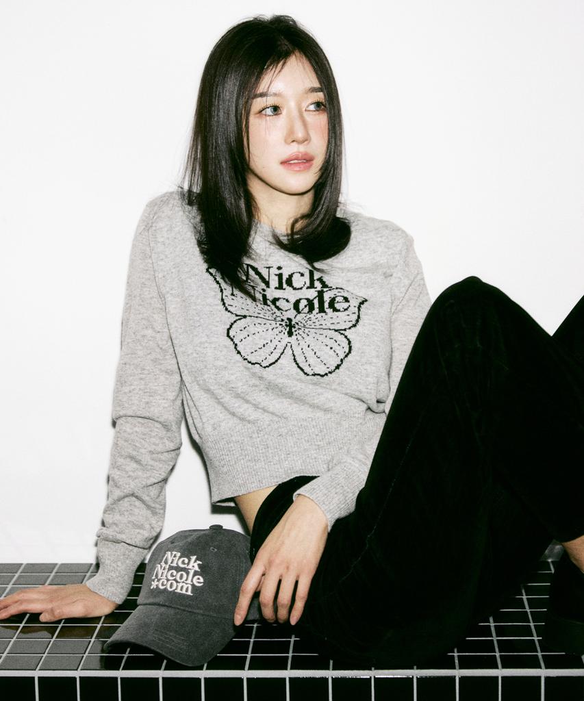 Nigaennikol Cashmere Butterfly Signature Crop Knit_8 Color (B Type)