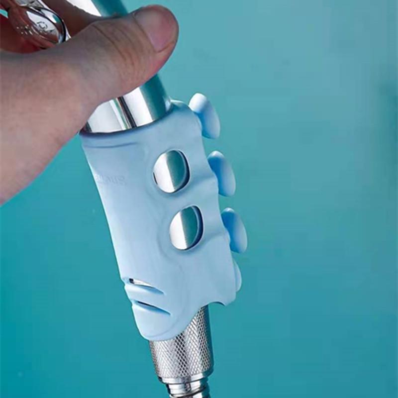 

Подвижный держатель душевой головки с присоской Регулируемая ванной крючки Силикон