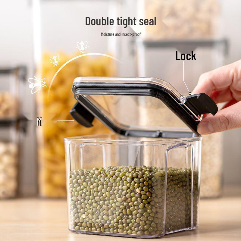 Dopamine Snacks Transparent Storage Jar for Candy, Grains, Tea, Candied Peel, Sugar, and Coffee Beans
