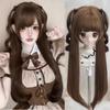 Halloween Synthetic Cosplay Wig Sweet Sideburns Double Ponytail Lolita Wig with Bangs  Carnival