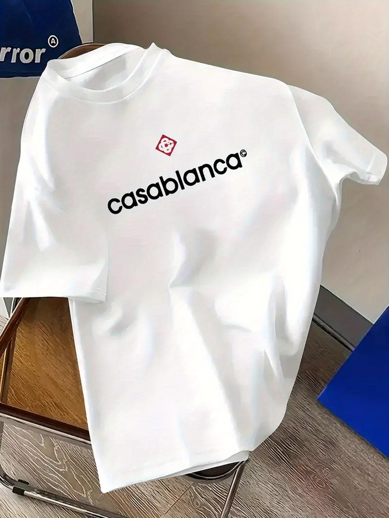 New Men s and Women s Short-sleeved T-shirts with Logo and Lettering- Soft Crew Neck Casual T-shirts XL