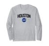 NASA X Houston Design 3 (Black) - Houston, Texas Long Sleeve T-Shirt