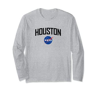 NASA X Houston Design 3 (Black) - Houston, Texas Long Sleeve T-Shirt