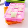 15 Grid Silicone Ice Grid Baby Food Supplement Box with Lid, 15 Grid Ice Grid Ice Cube Mold