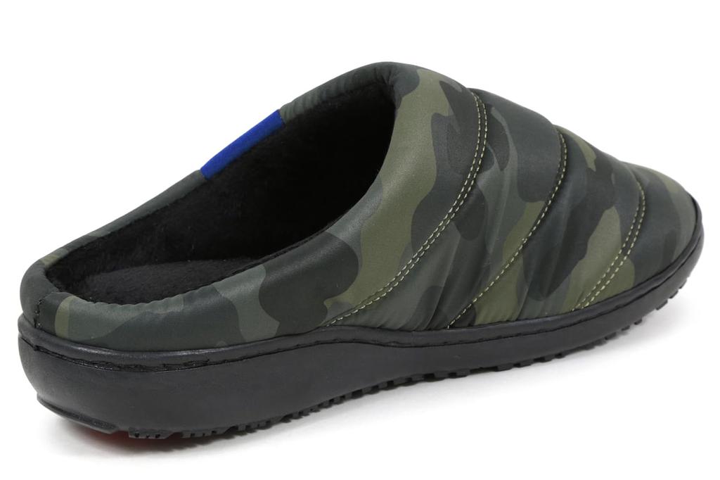 Mozu Camouflage Size Down Shoes with Cold Weather Protection and Soles Men's Clogs, M, Water-Repellent Non-Slip
