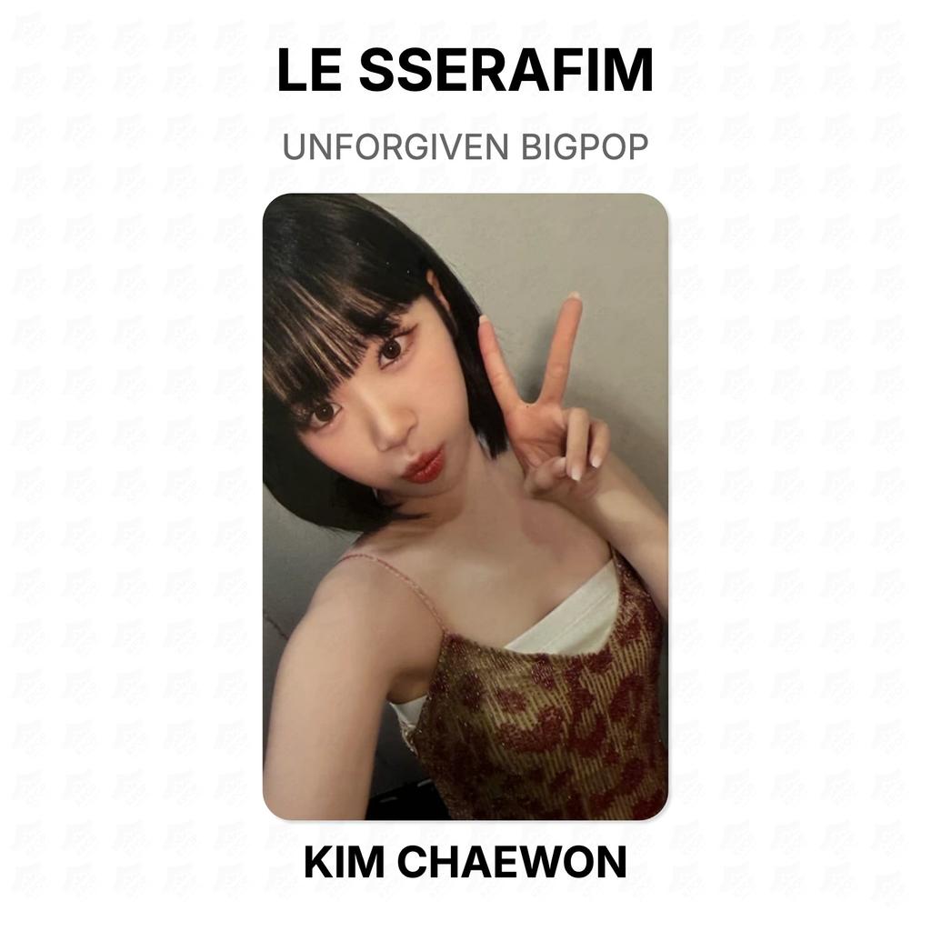 LE SSERAFIM UNFORGIVEN BIGPOP Official Photocard